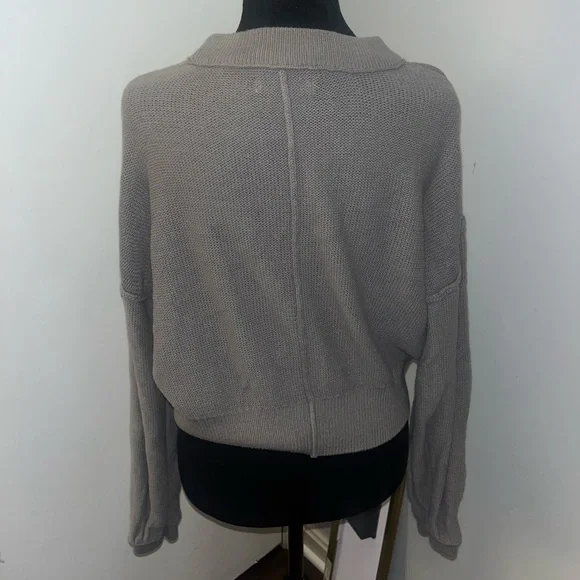 Grey Women’s Smiley Sweater - Picture 2 of 3